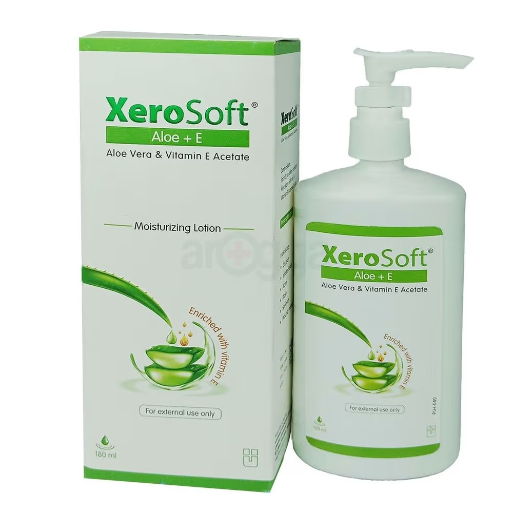 XEROSOFT ALOE+E (500 mg+25 mg)/5 gm 180ml lotion