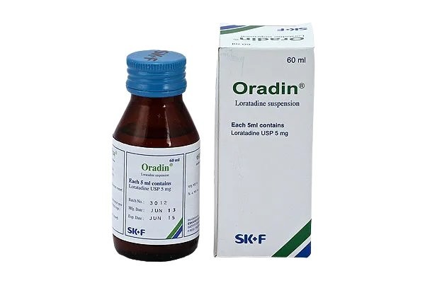ORADIN 5MG/5MLSYRUP 60ML