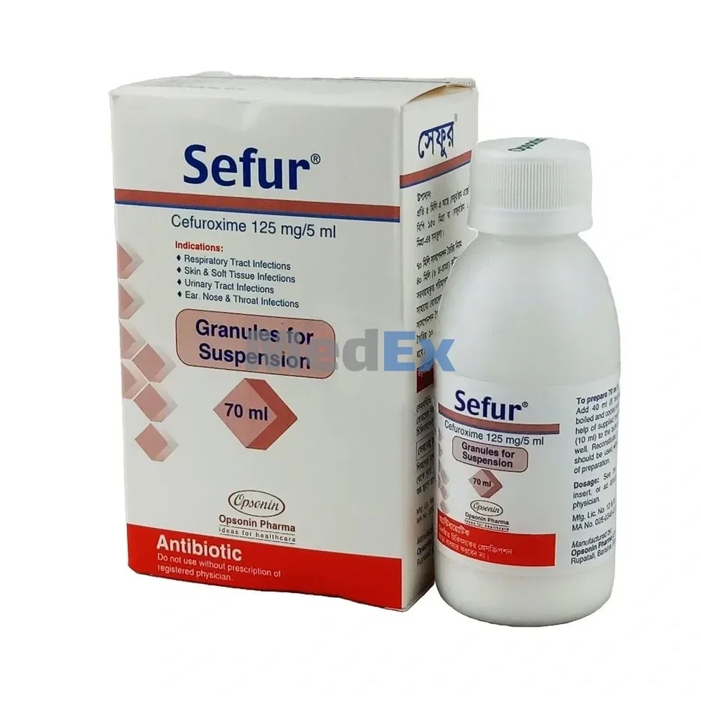 SEFUR 125mg/5ml SYRUP 70 ML