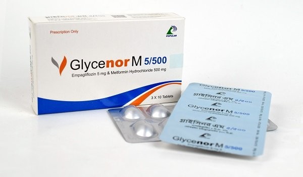 GLYCENOR M 5MG+500MG TABLET