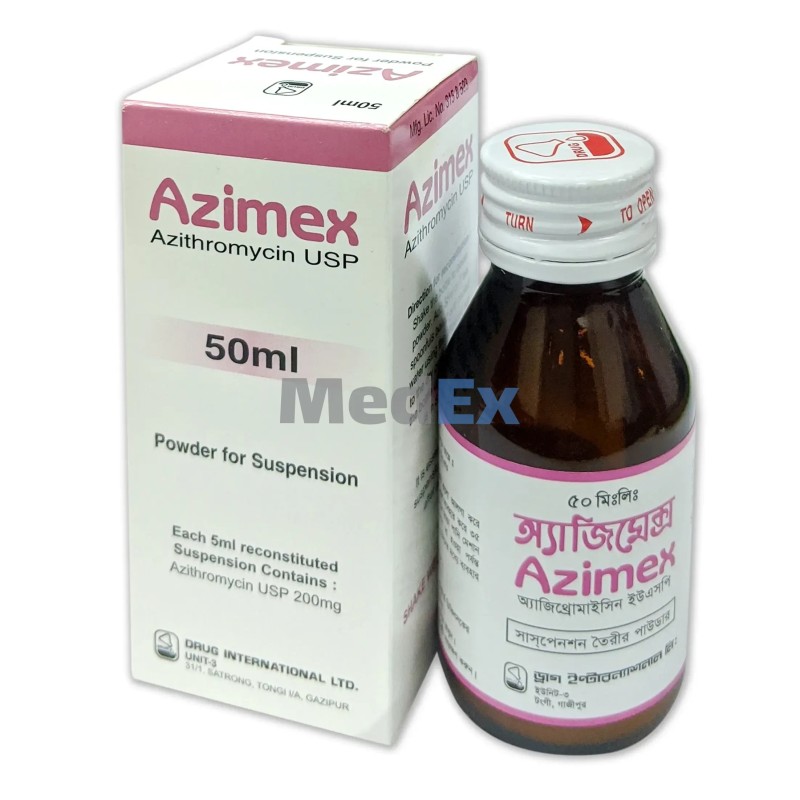 AZIMEX 200mg/5ml Suspension 50ml