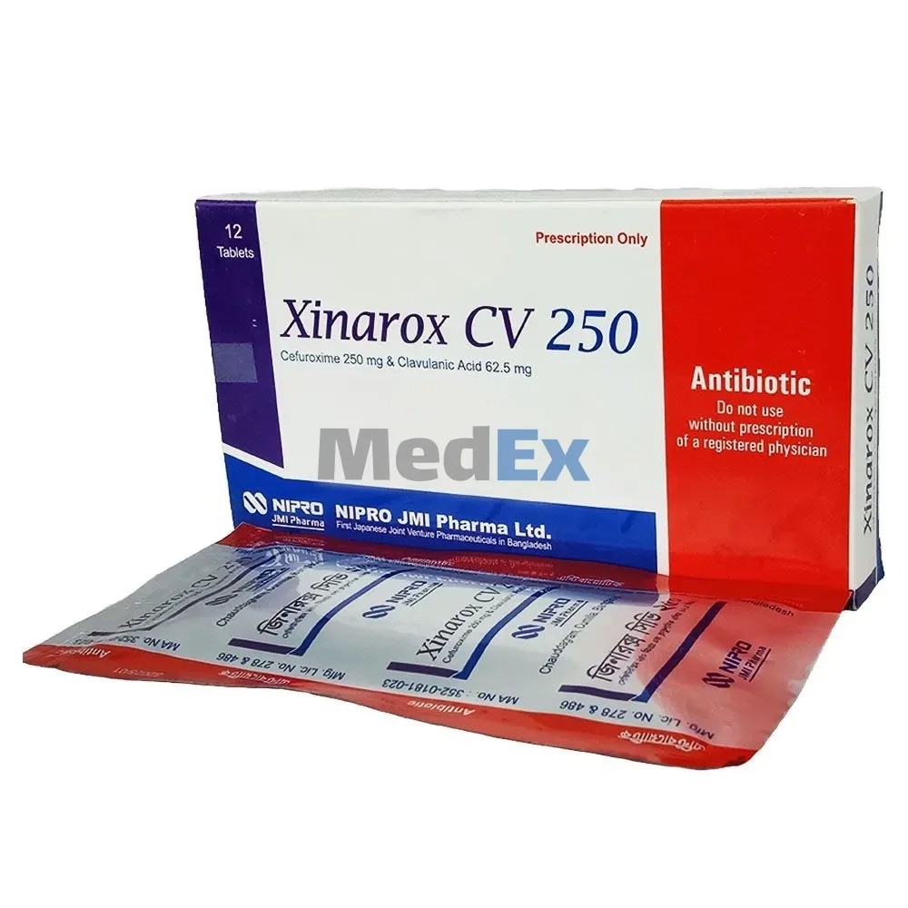 XINAROX CV 250 mg + 62.5 mg