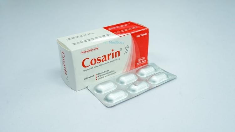 Cosarin 750 mg+50 mg Tablet