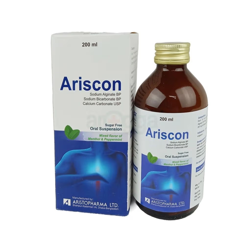 ARISCON (500 mg+267 mg+160 mg)/10 m syrup 200ml