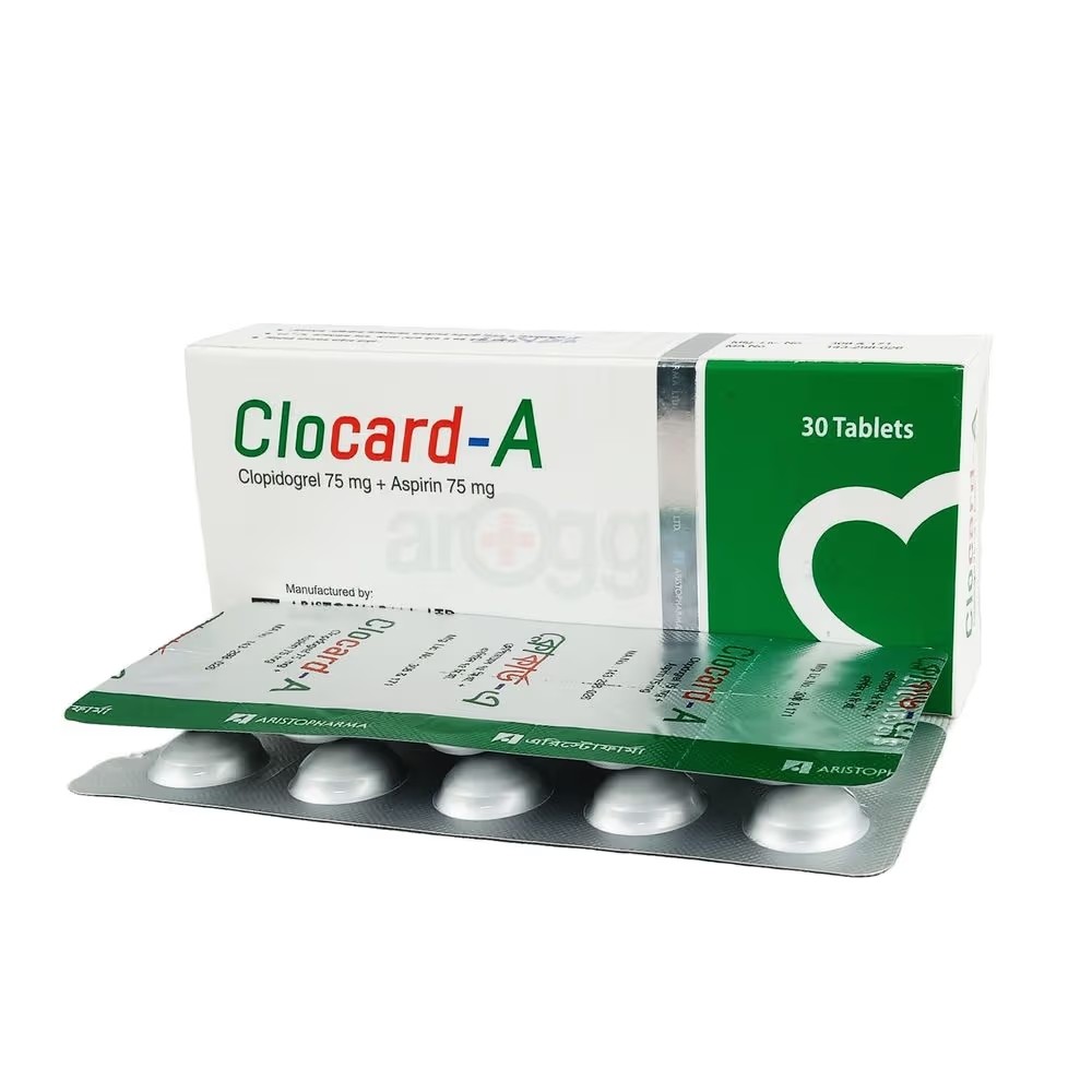 CLOCARD-A 75mg+75mg Tablet