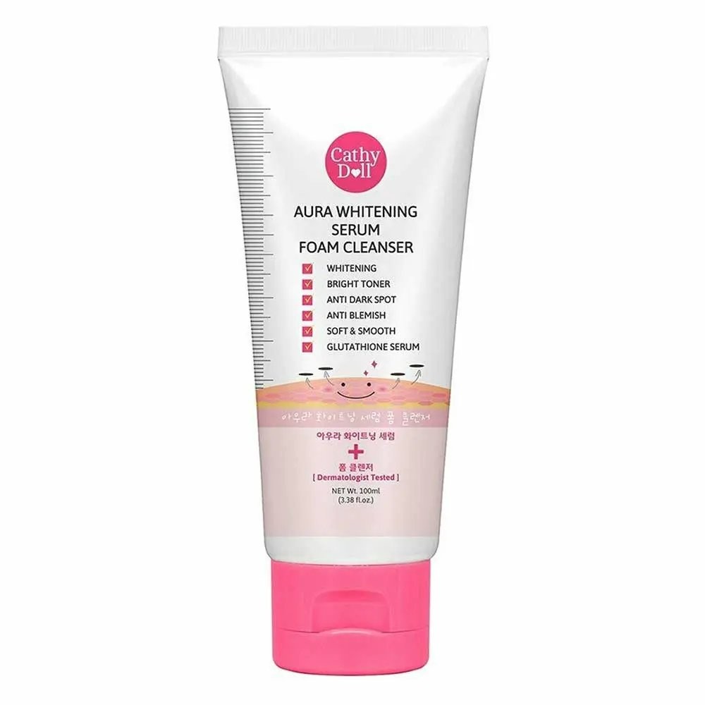 CATHY DOLL AURA WHITENING SERUM FOAM CLEANSER 100ML