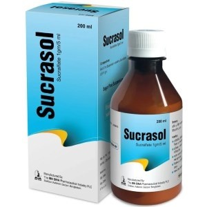 SUCRASOL SYRUP 1 gm/5ml (200 ML)