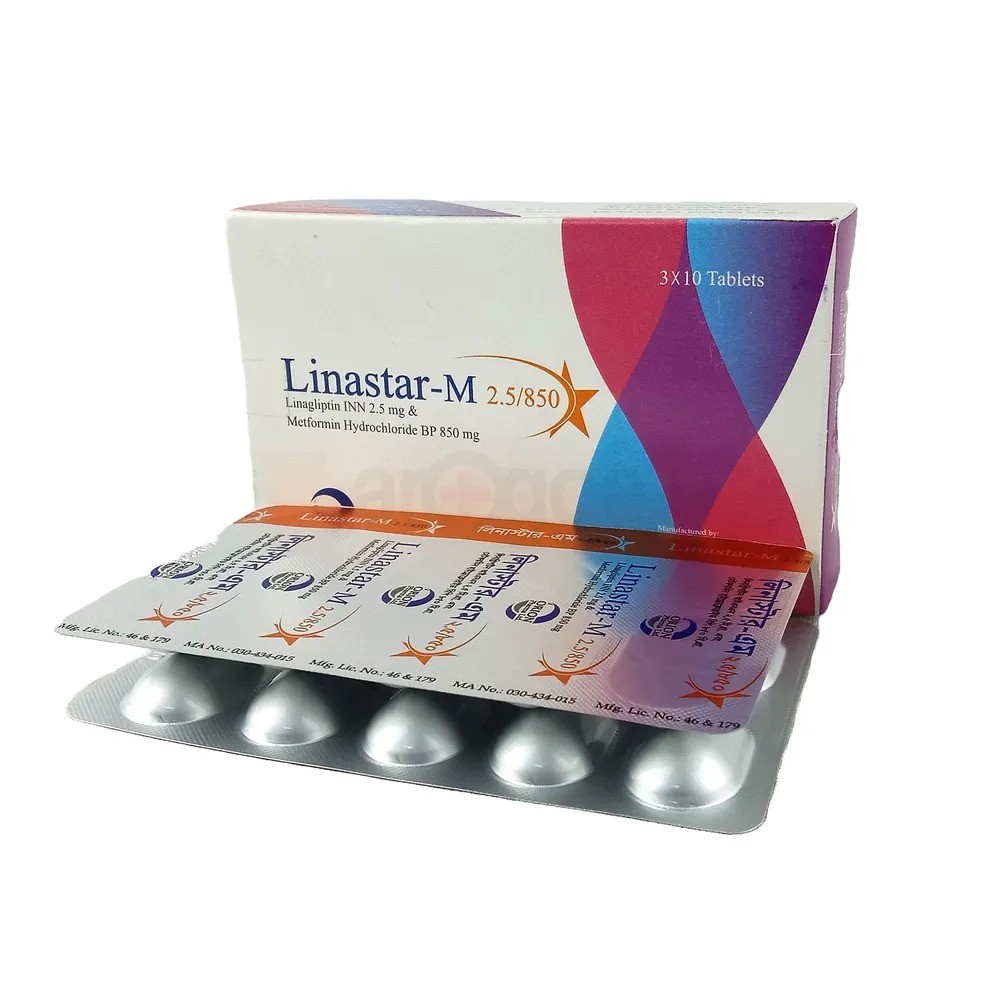 LINASTAR-M 2.5 mg + 850 mg