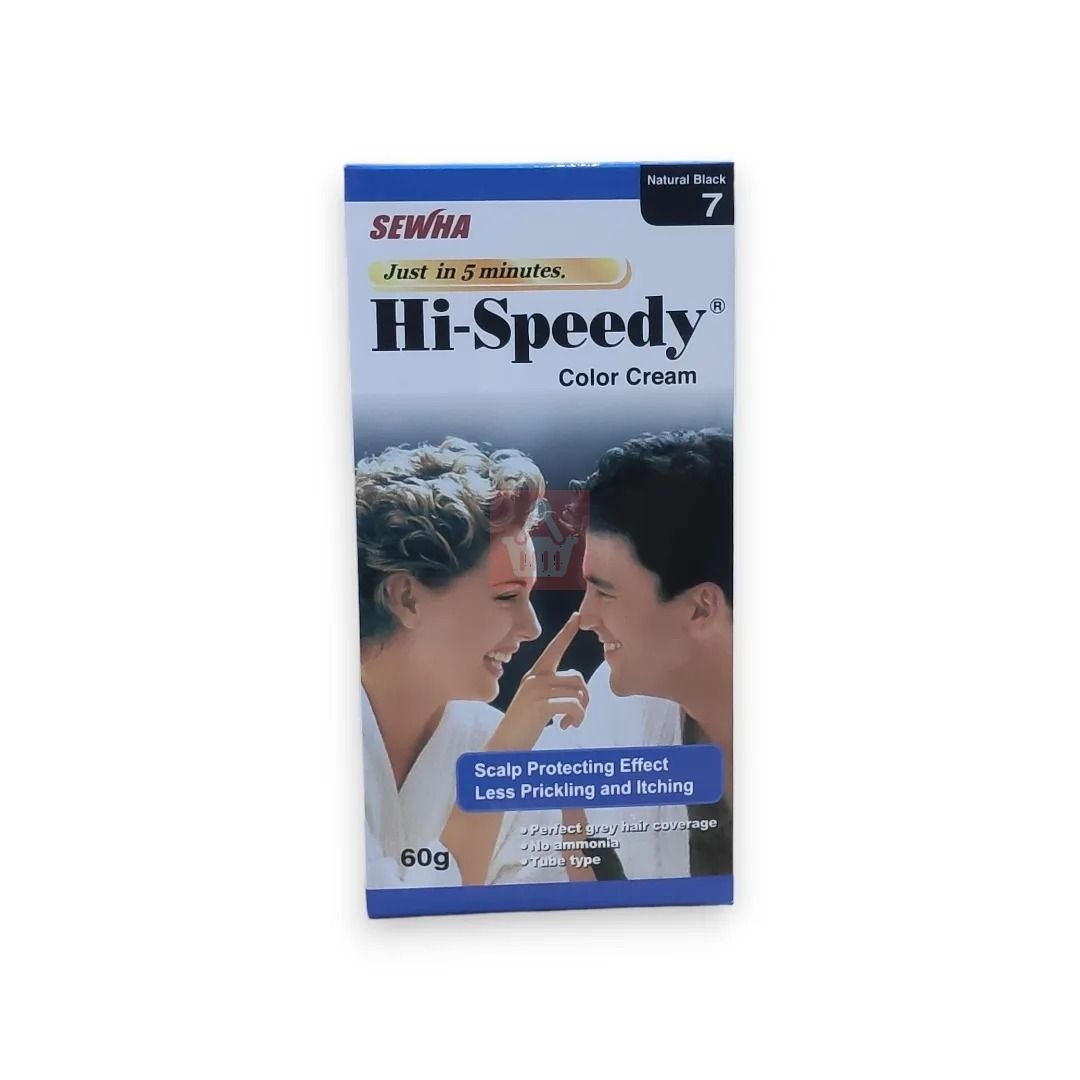 HI-SPEEDY HAIR COLOR CREAM 7-60GM (KOREA)