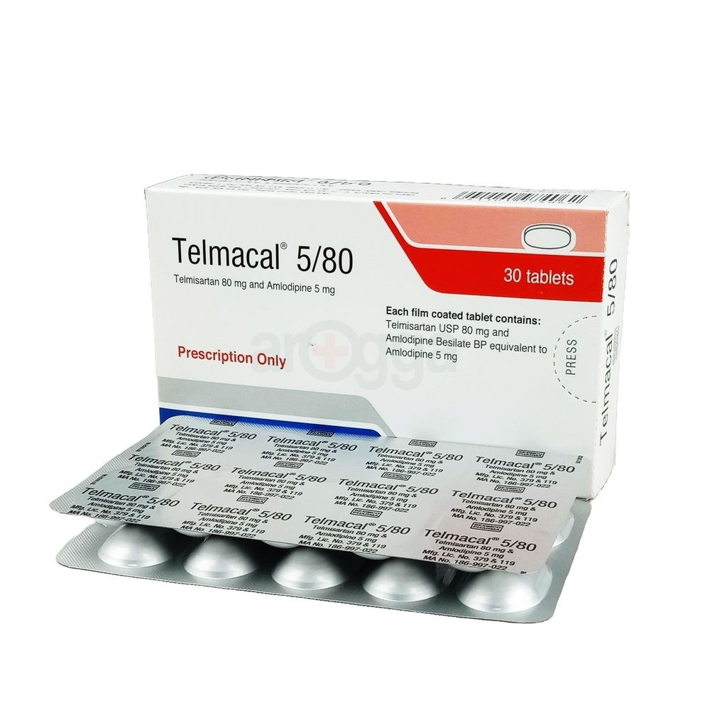 TELMACAL 5mg+80mg TABLET