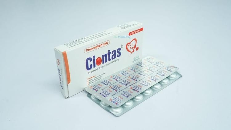 Clontas 75 mg+75 mg Tablet