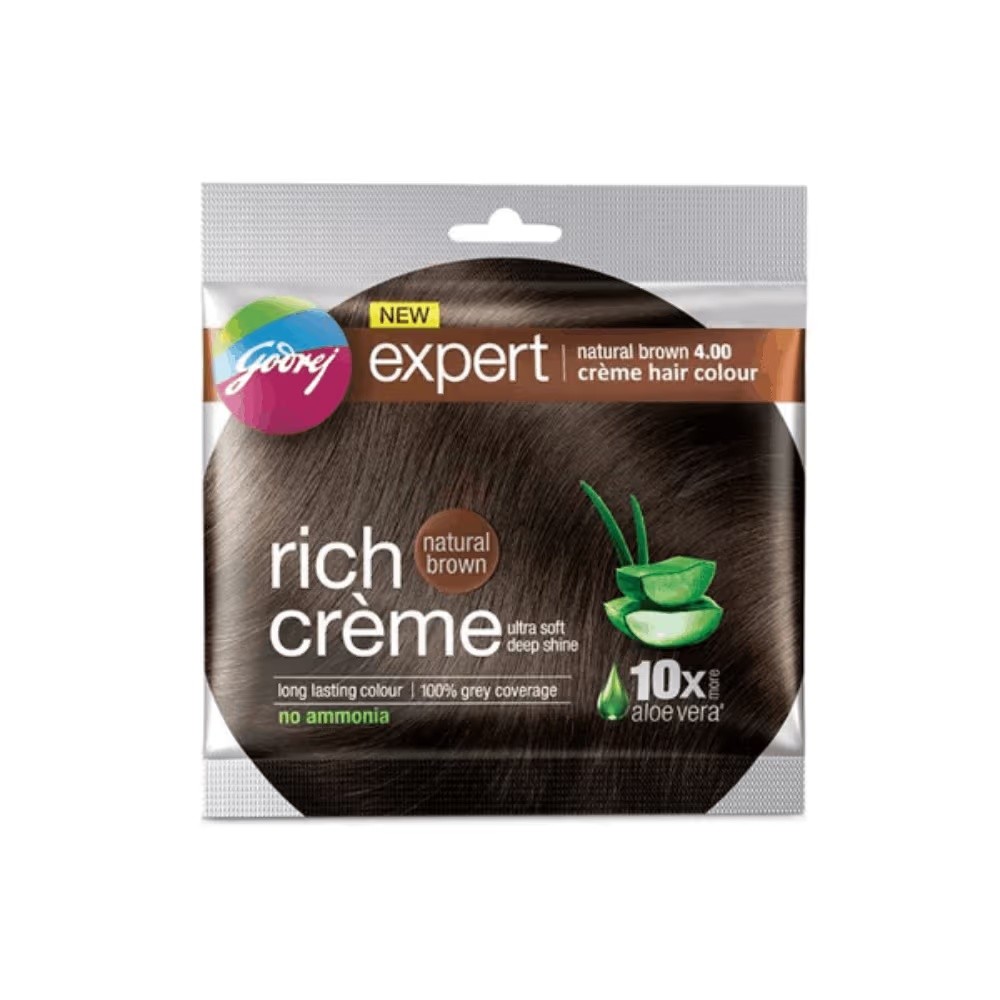 GODREJ EXPERT RICH CREAME NATURAL BROWN 20GM