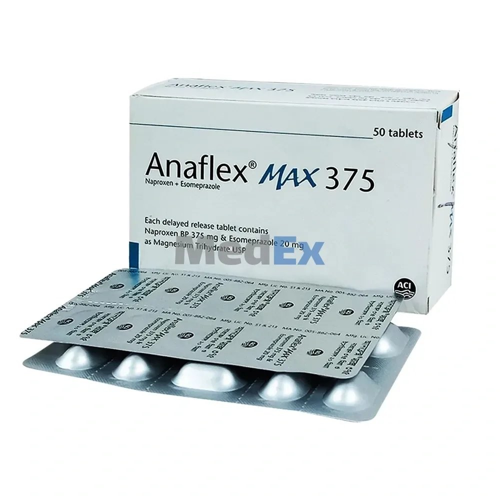 ANAFLEX MAX 375MG+20MG TABLET