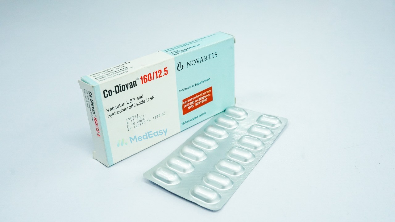 CO-DIOVAN 160mg+12.5mg Tablet