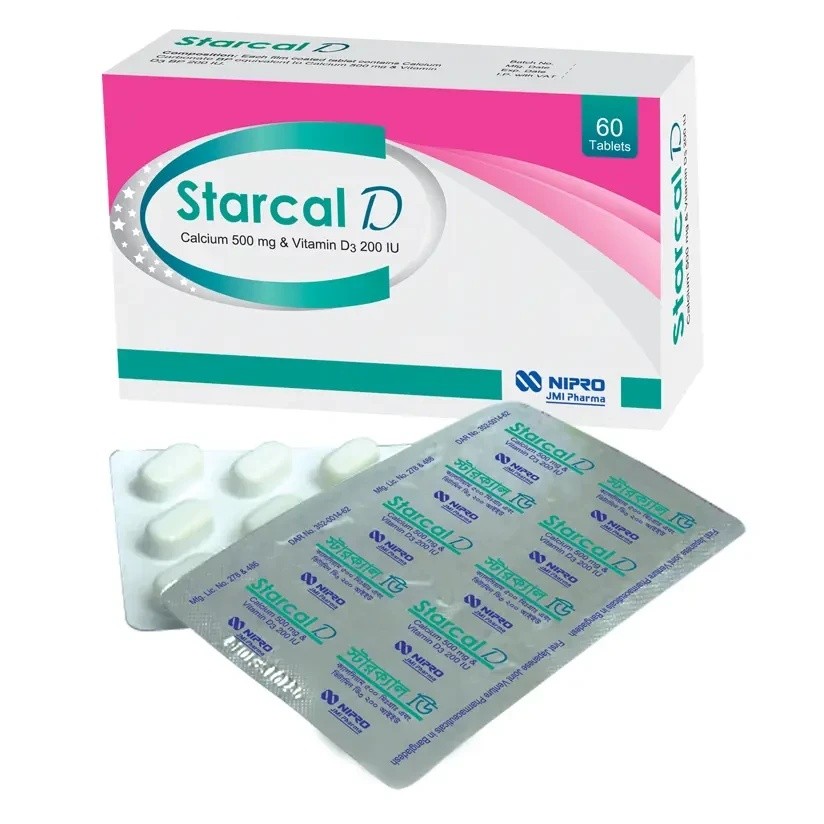 STARCAL-D 500 mg