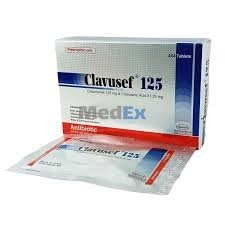 Clavusef 125 mg+31.25 mg (Tablet)