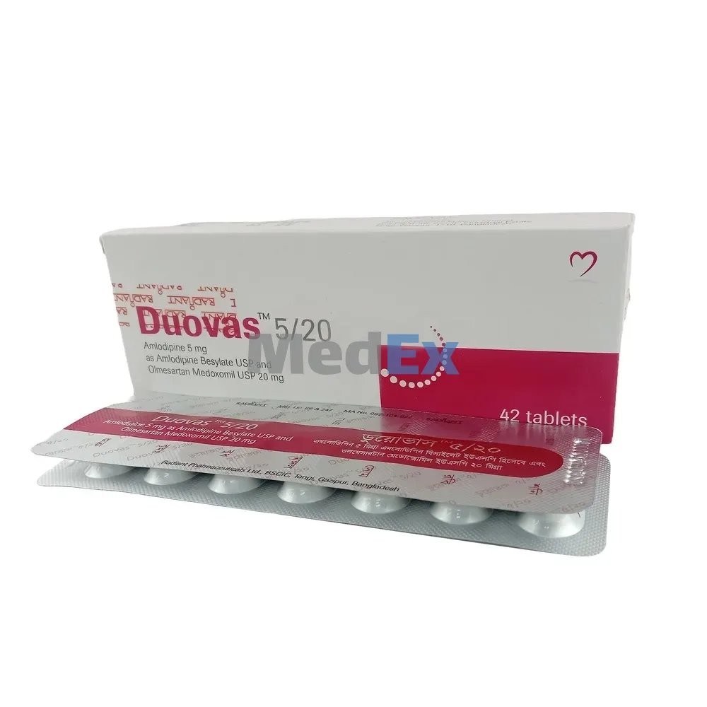 DUOVAS 5MG/20MG TABLET