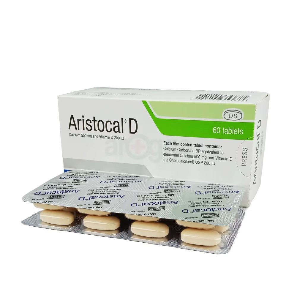 ARISTOCAL D 500mg+200IU TABLET