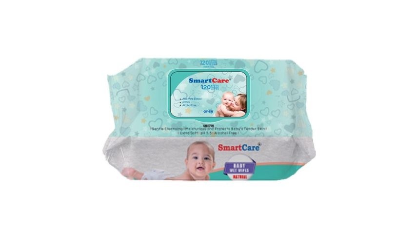 SMART CARE WET WIPS TISSUE 120 PCS