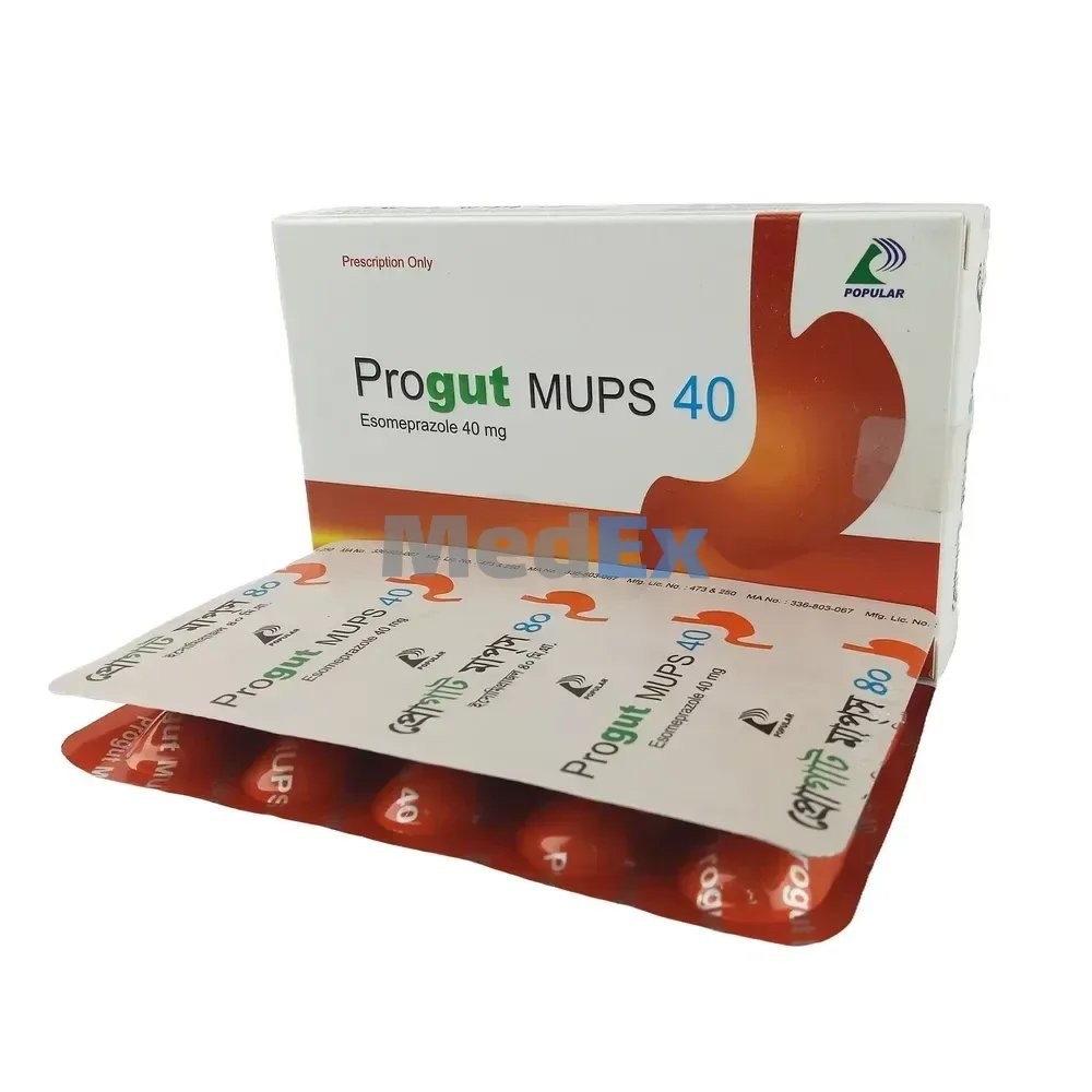 PROGUT MUPS 40MG TABLET