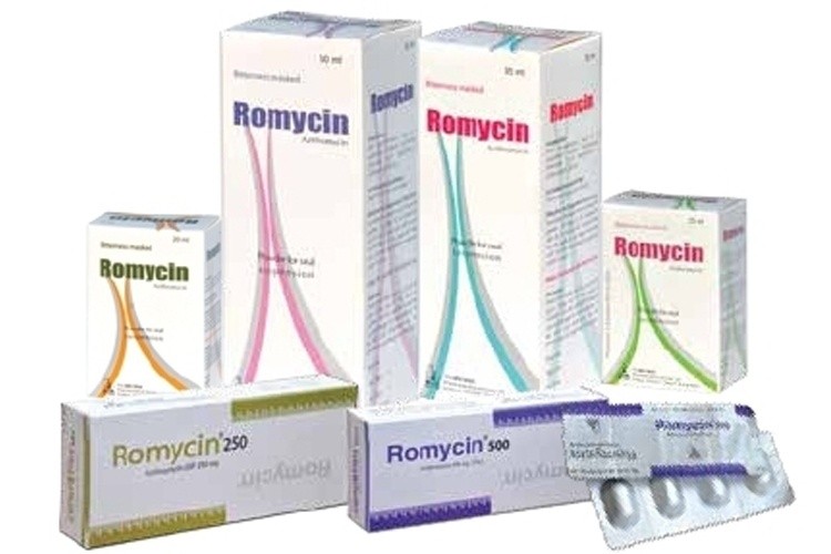 ROMYCIN SYRUP 200 mg/ 5 ml (50 ml bottle)