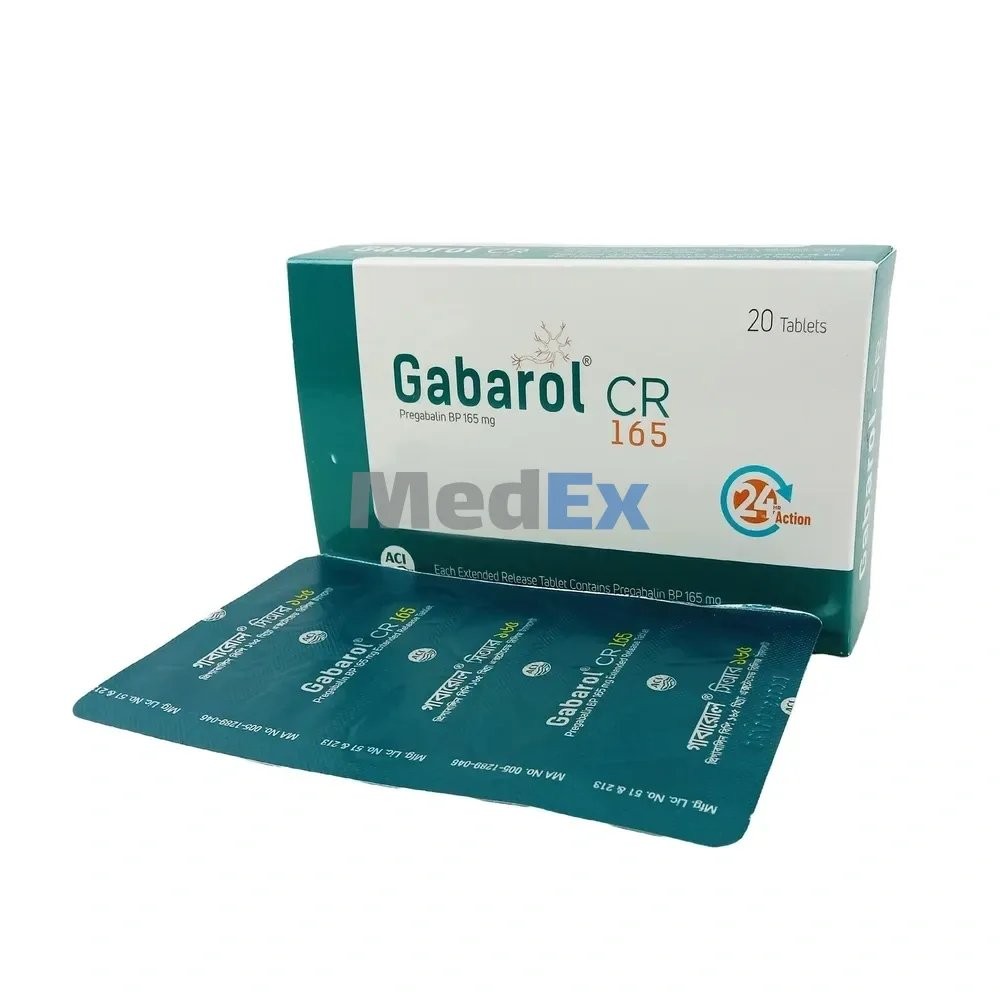 GABAROL CR 165mg TABLET