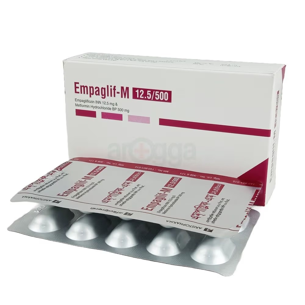EMPAGLIF-M 12.5/500mg Tablet