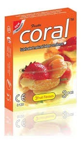 CORAL CONDOM 3 FRUIT