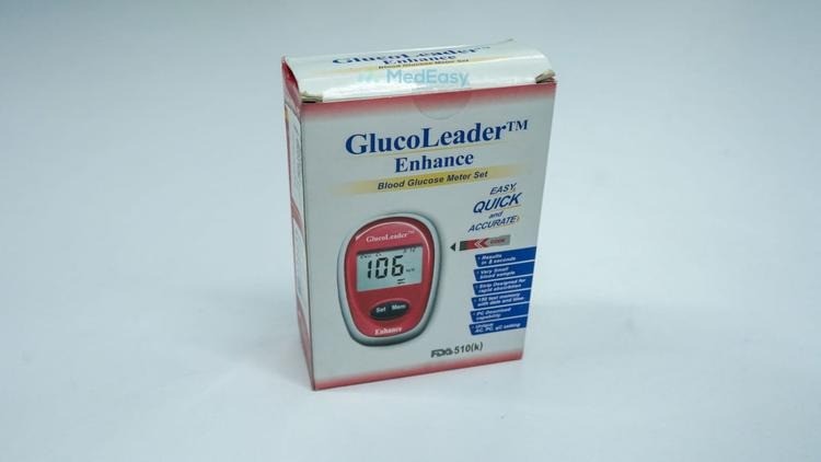 GLUCOLEADER ENHANCE RED BLOOD GLUCOSE METER