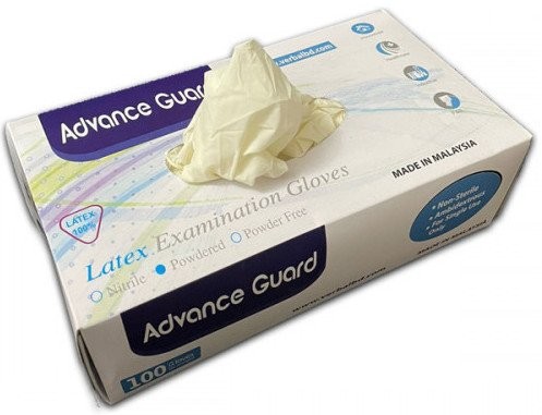 GLOVES (ADVANCE GUARD LATEX) SIZE: M