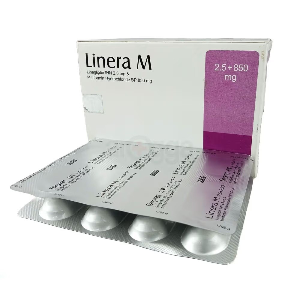 LINERA 2.5 mg+500 mg Tablet