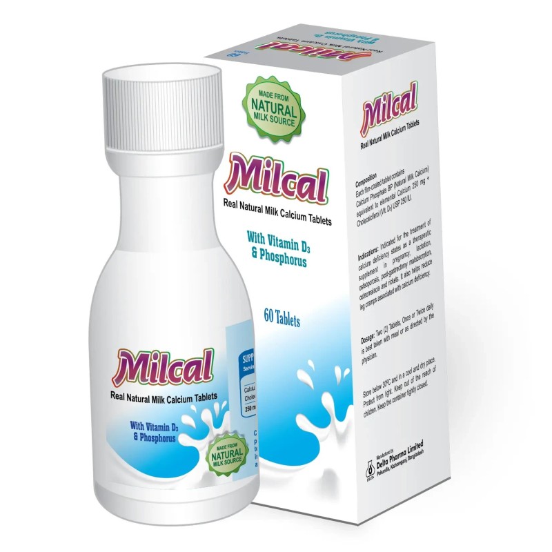 MILCAL 250MG+250IU TABLET 60PCS POT