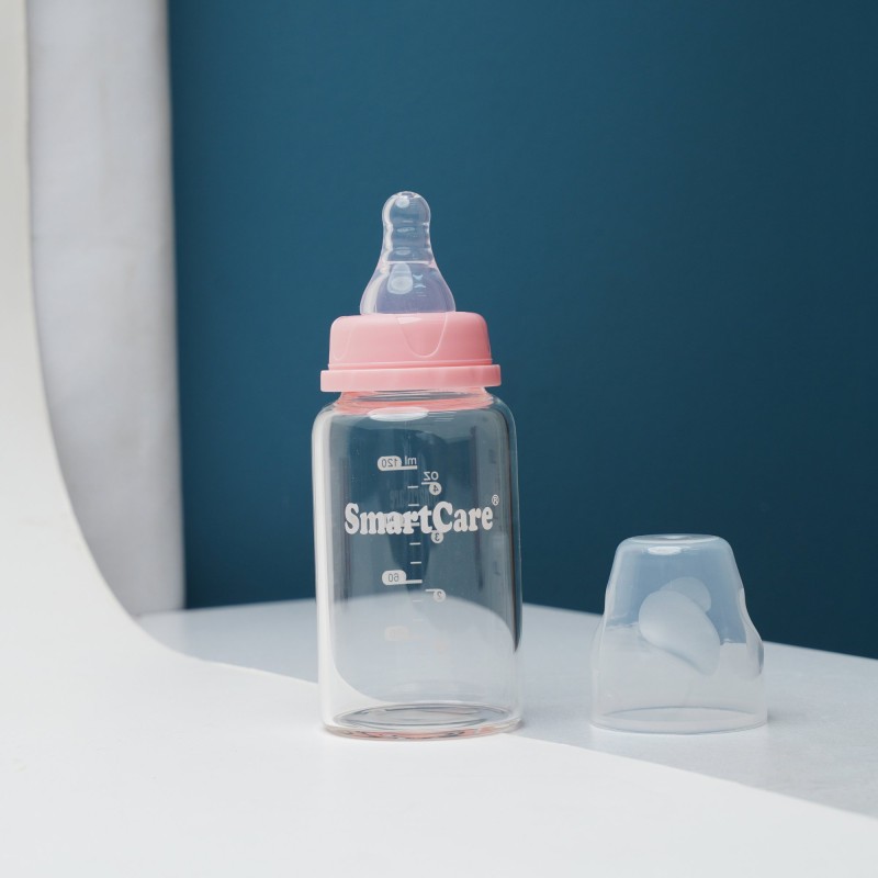 APPLEBEAR BABY MILK BOTTLE GLASS 120ML FEEDER